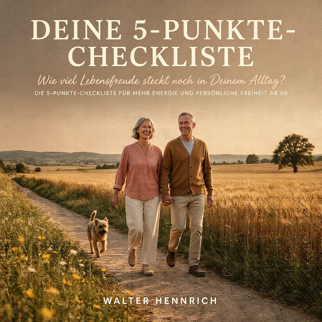 Paar beim Spaziergang durch goldene Felder